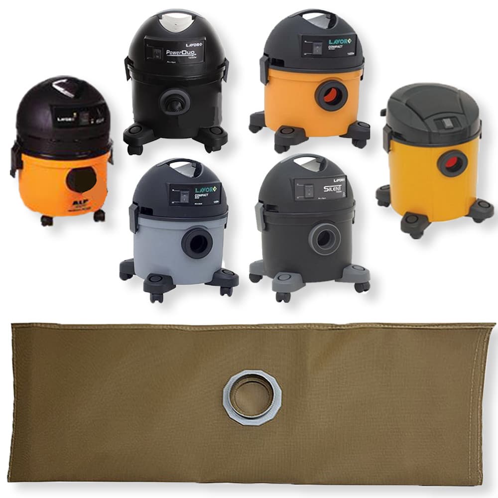 Saco Reutilizável para Aspirador Lavor Alp Super Compact 12L Kronos 12L Power Duo Silent Sublime