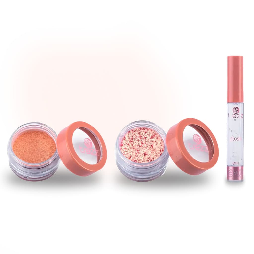 Kit Pigmento Sparkle Nude e Carmine + Gloss Ai Sim