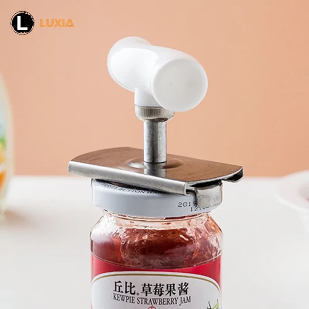 Abridor Ajustável Multi-Function Bottle Cap Opener, aço inoxidável tampas off Jar Opener, Labor-Saving Screw Can, Kitchen Gadget