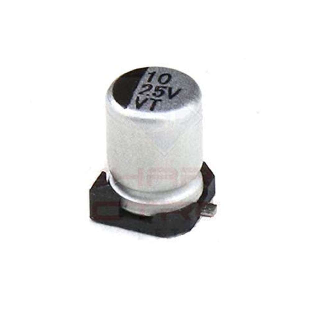 Capacitor Eletrolítico Smd 10uf 25v Embalagem 01 Unidade
