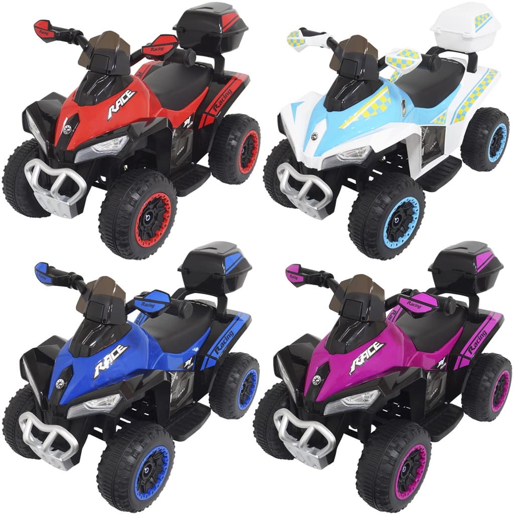 Mini Quadriciclo Moto Elétrica Criança Infantil Bateria 6V Som Luz Bivolt Brinqway BW-129