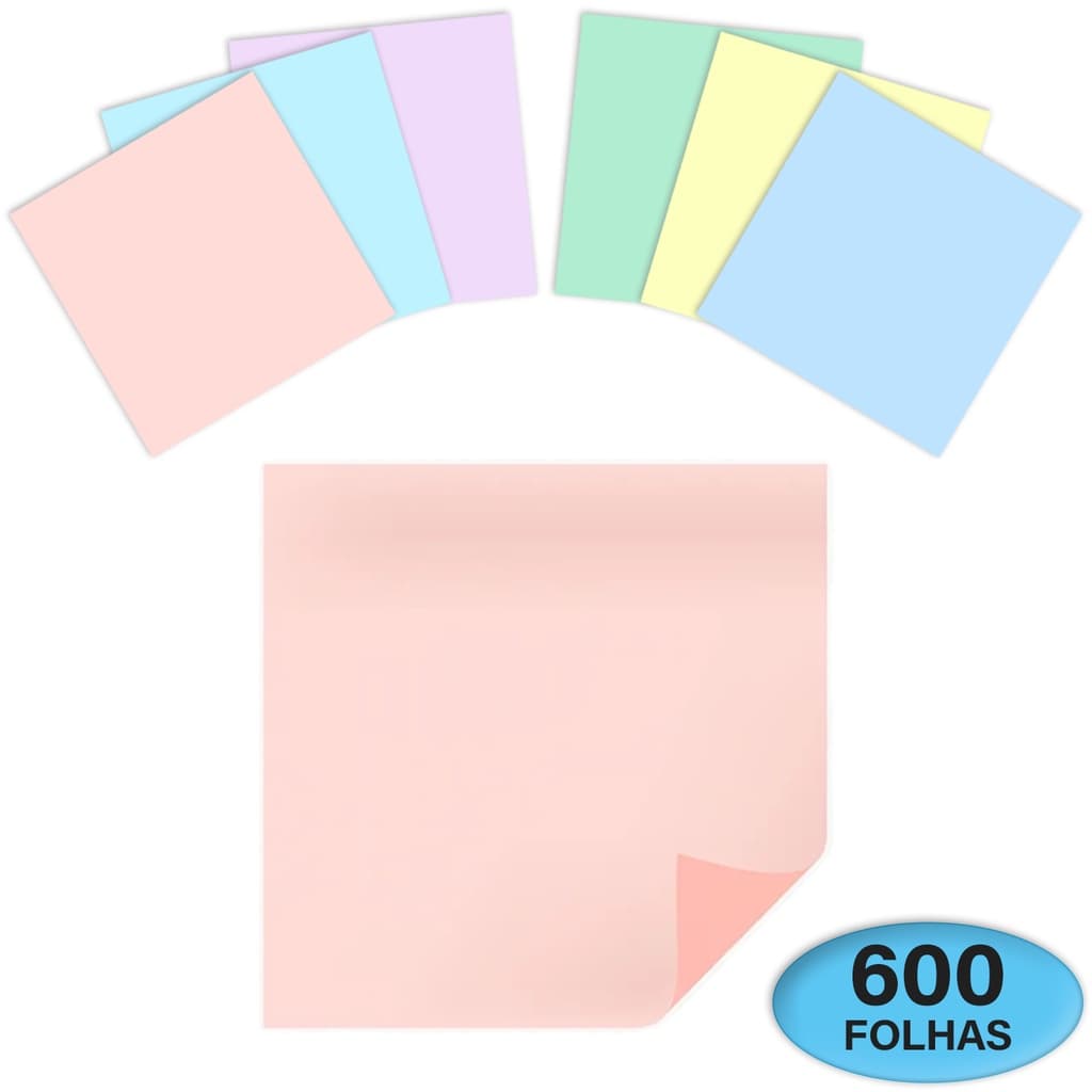 Kit Notas Adesivas Organização de Tarefas Leitura 600 Folhas