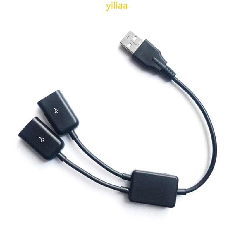 USB Splitter Y Para 2 Fêmeas Conector Extensão Adaptador Carregador Do Hub Extensor