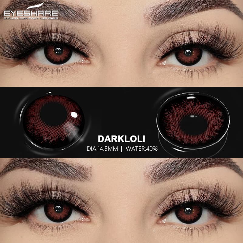 Eyeshare 2 Peças Lente De Contato 14.5 Mm Olhos Grandes Coloridos De Diâmetro Cosméticos De Beleza Anual