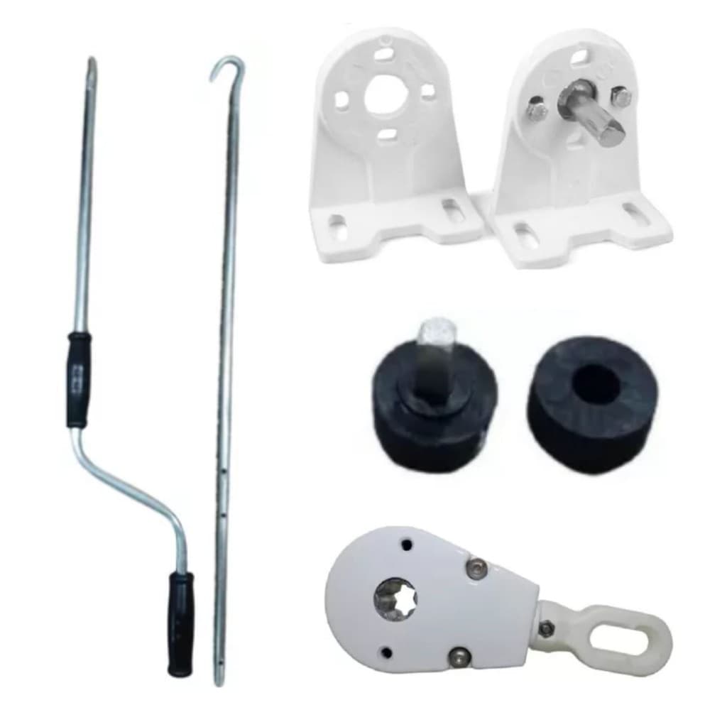 Kit Toldo Máquina Redutor Catraca Mancal Retratil Rapido 1.3