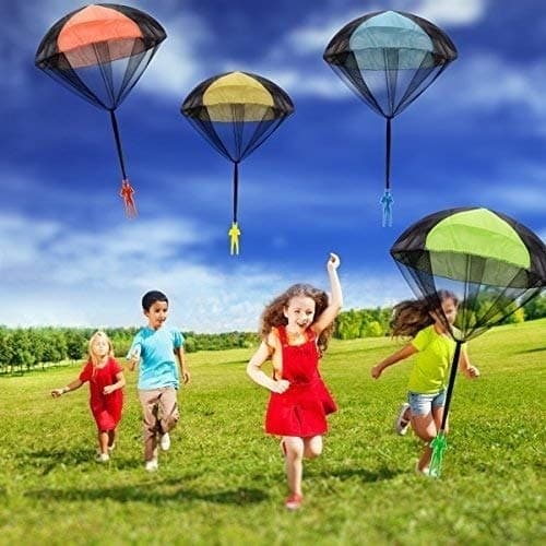 Paraquedas Paraquedista Parachute Soldado - Brinquedo Praia Campo
