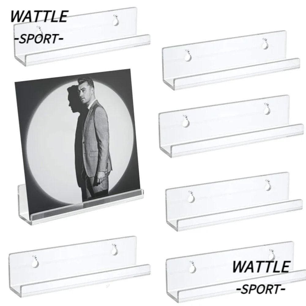 Prateleira De CD WATTLE , Suporte Para Exibição De Discos Em Acrílico De Vinil Montado Na Parede De 4/7/12 Polegadas