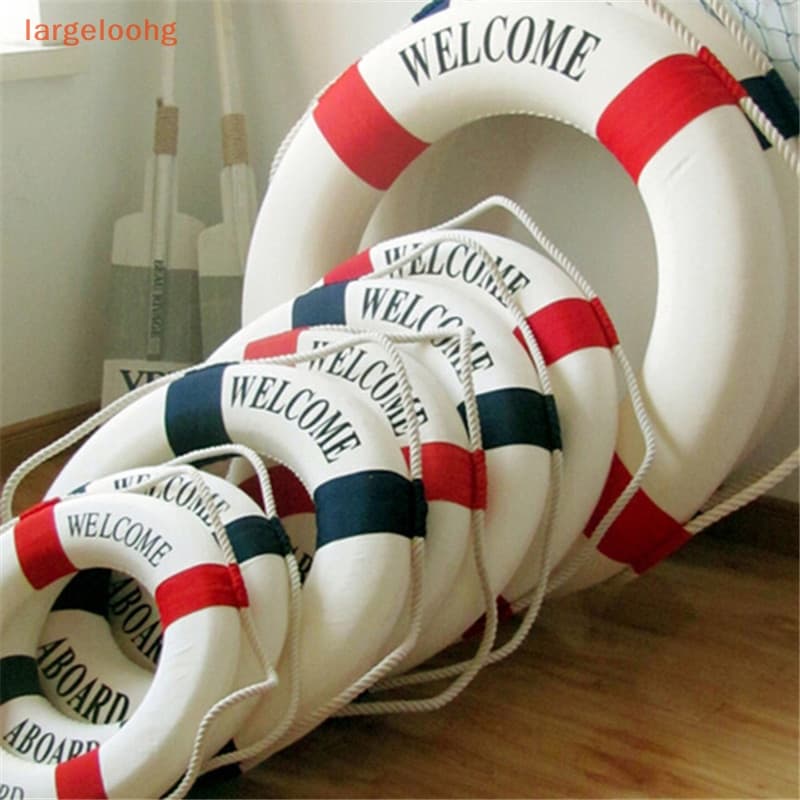 1 Peça Bem-Vindo A Bordo Da Vida Náutica Boia Salva-Vidas Anel Barco Parede Decoração De Casa