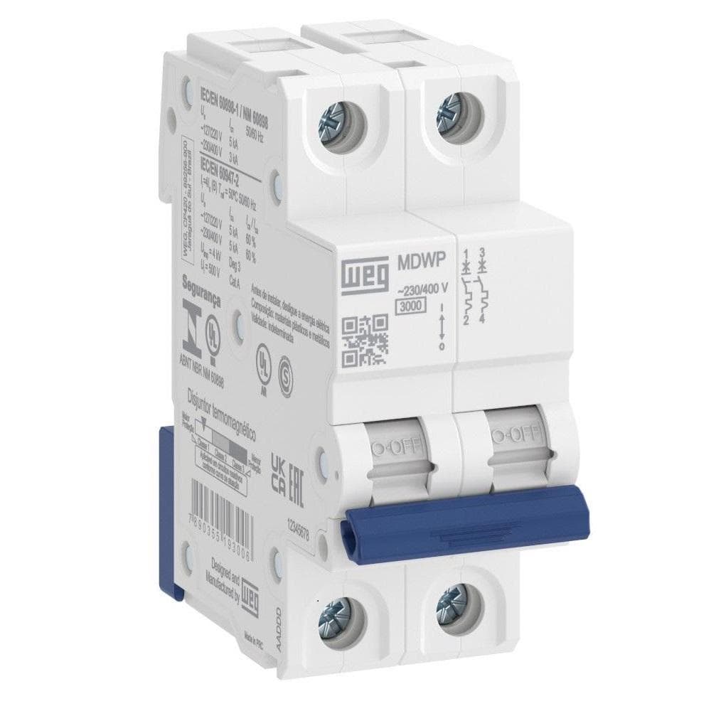 Disjuntor Din Bipolar 20a Weg 15265723