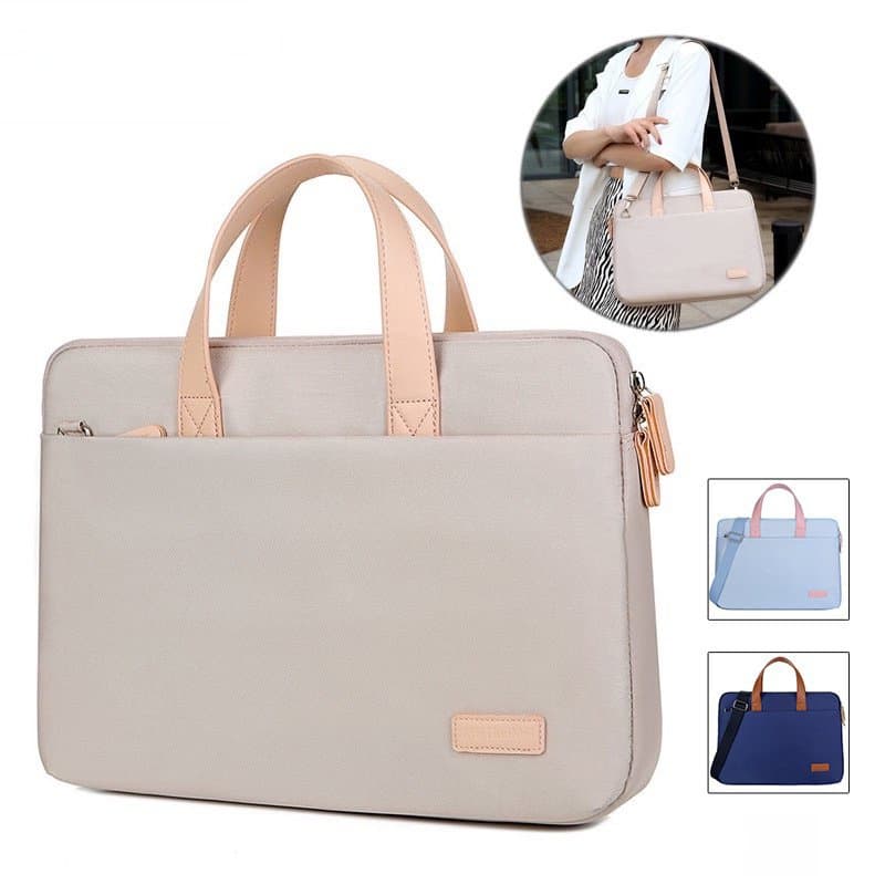 Bolsa feminina à prova d'água Bolsa para computador com alça para o ombro Cross Notebook