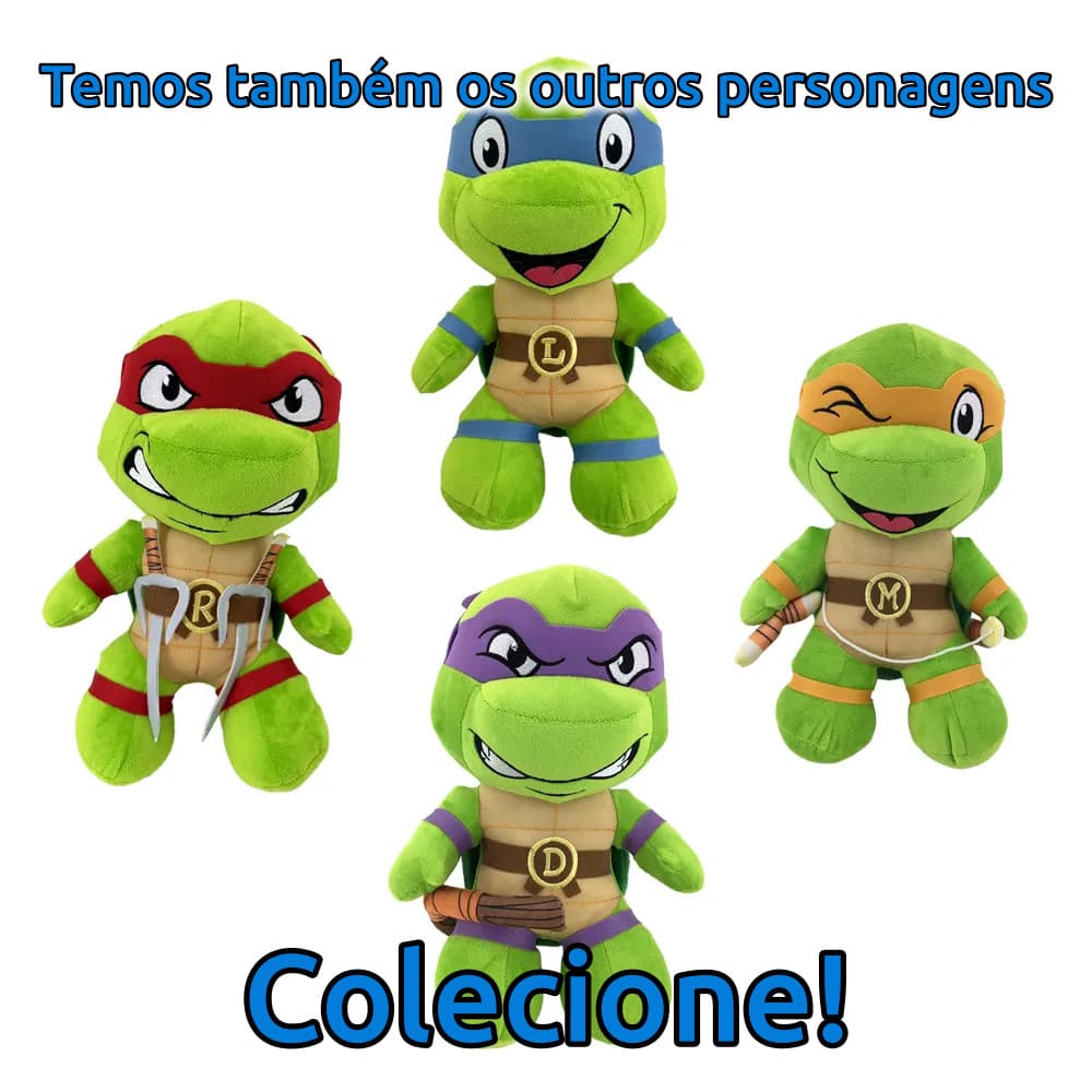 Tartaruga Ninja Pelucia Rafael Presente Dia das Crianças