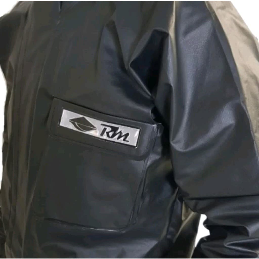 Capa de Chuva Rm Racing Impermeavel Original Motociclista Poliester Pvc
