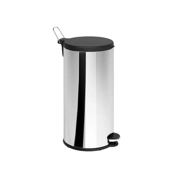 Lixeira Decorline em Aço Inox com Pedal e Tampa em Plástico Preto 20L - Brinox