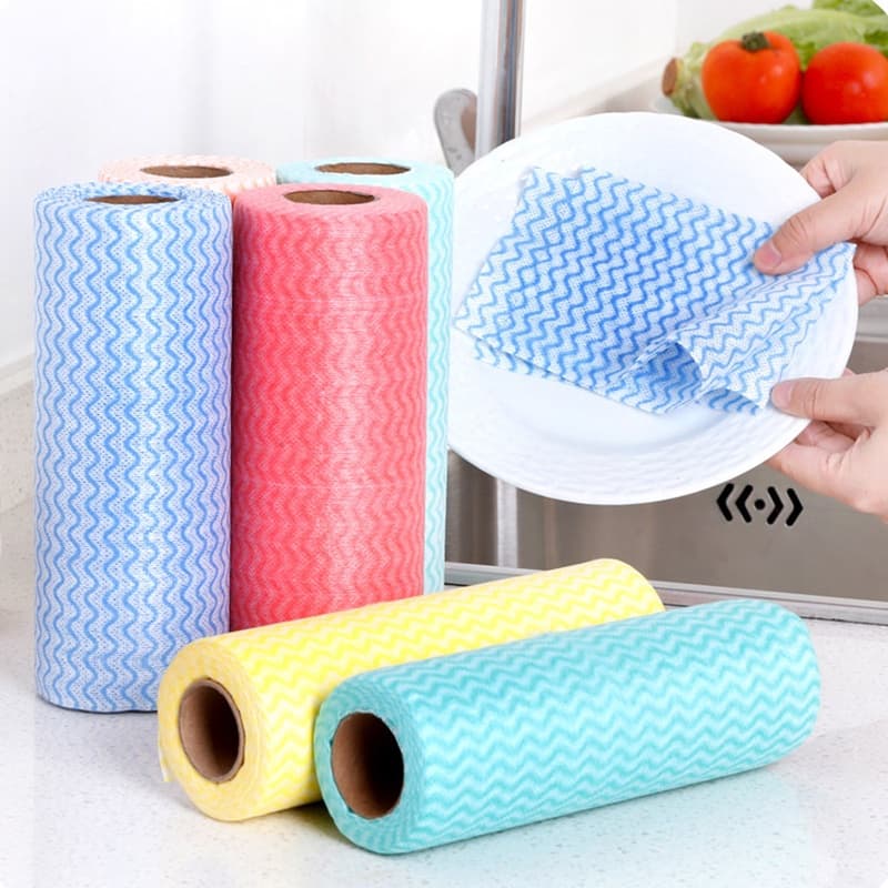 Pano Multiuso Rolo Perfex Reutilizável Limpeza 25x30 50 Panos Lavável Alta Absorção Limpa