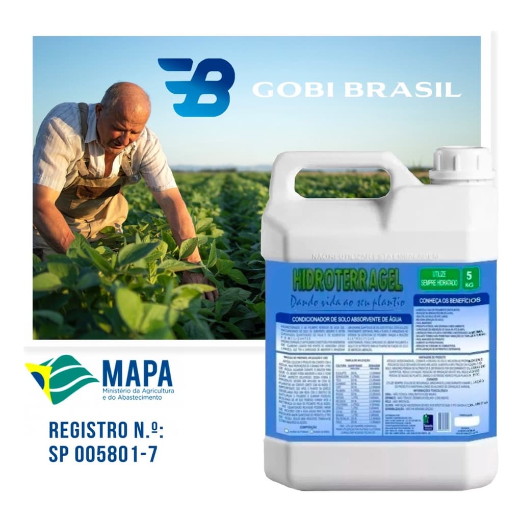 Gel De Plantio, hidrogel, gel Agrícola - 3 Kilos - O Melhor