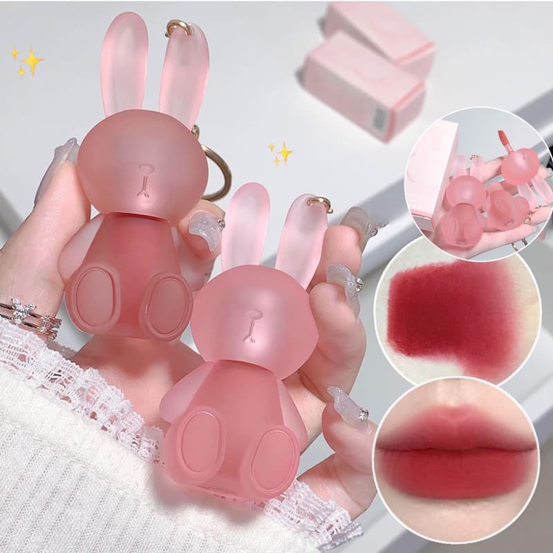 Novo Pequeno Coelho Meng Matte Lip Clay/Glaze/Maquiagem Batom