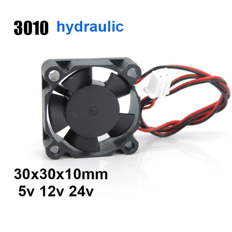 Ventilador Hidráulico 3010 30MM 30x30x10MM DC 5V 12V 24V 2Pin Cooler Pequeno De Refrigeração DIY Reprap Para j-head hote