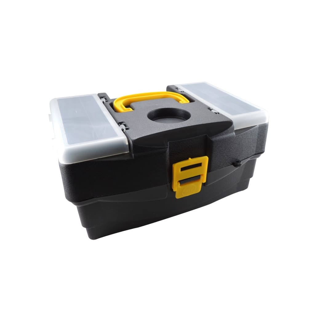 Caixa de Pesca HI - 4 Bandejas Especiais - Preta