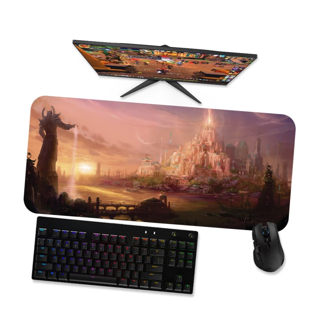 Mouse Pad Gamer Grande WOW CIDADE 1 90x40 80x40 60x40 70x30 45x40