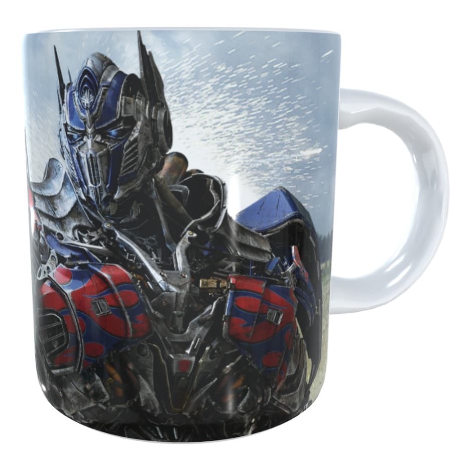 Caneca Porcelana Optimus Prime Transformers Xicara Café Cerâmica 325ml - Presente Personalizado