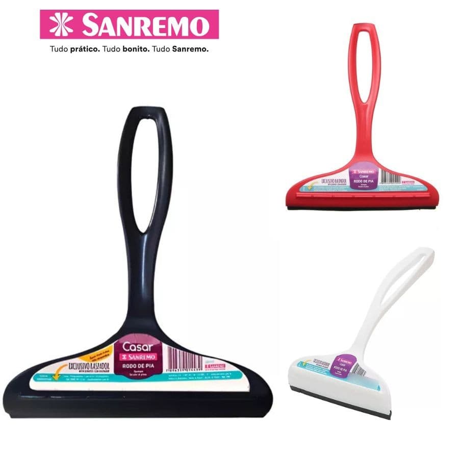 Rodinho Rodo De Pia Sanremo 14cm Platico Cores Sortido