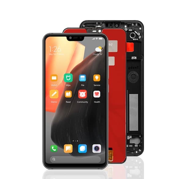 6.26'' Frontal Tela Para Xiaomi Mi 8 Lite &Mi 8X Compativel M1808D2TG Display Vivid Com Aro Lcd