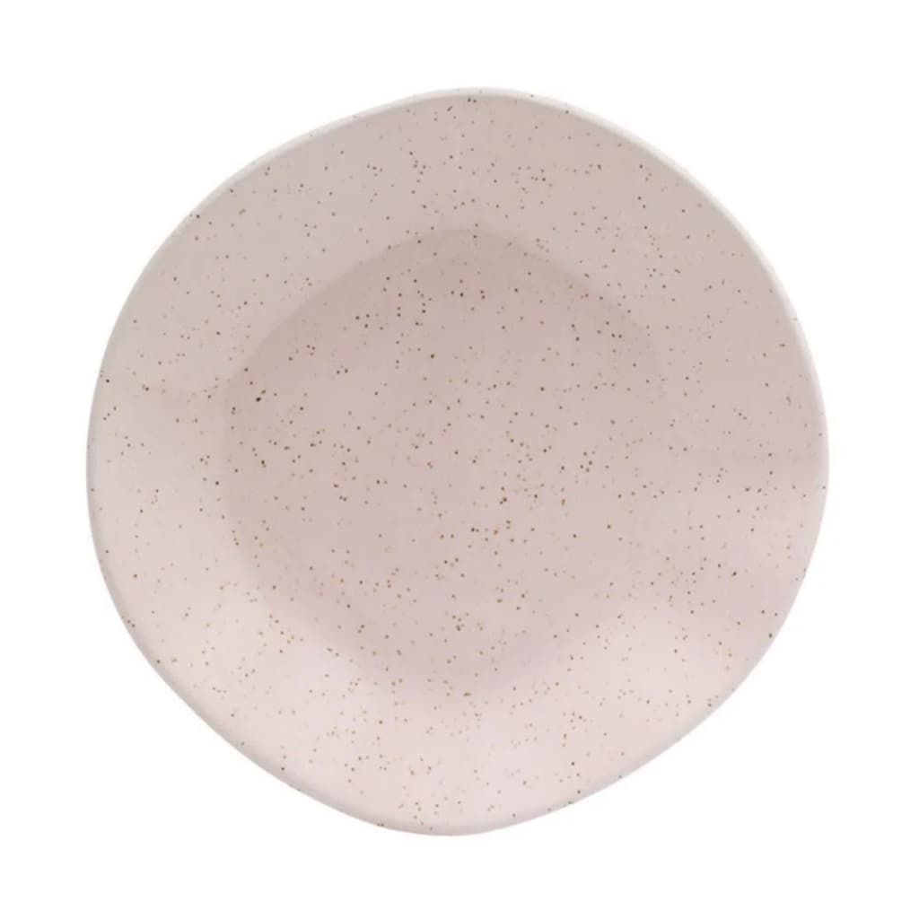 1 Prato Fundo Rosa Ryo Pink Sand 22,5cm Oxford Porcelanas Ideal para Jantar Refeições e Mesa Decorada