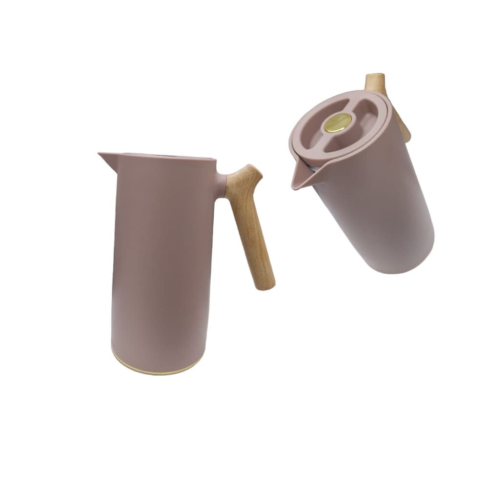 Garrafa Térmica Loren 1L Cabo Madeira Rosa- HX