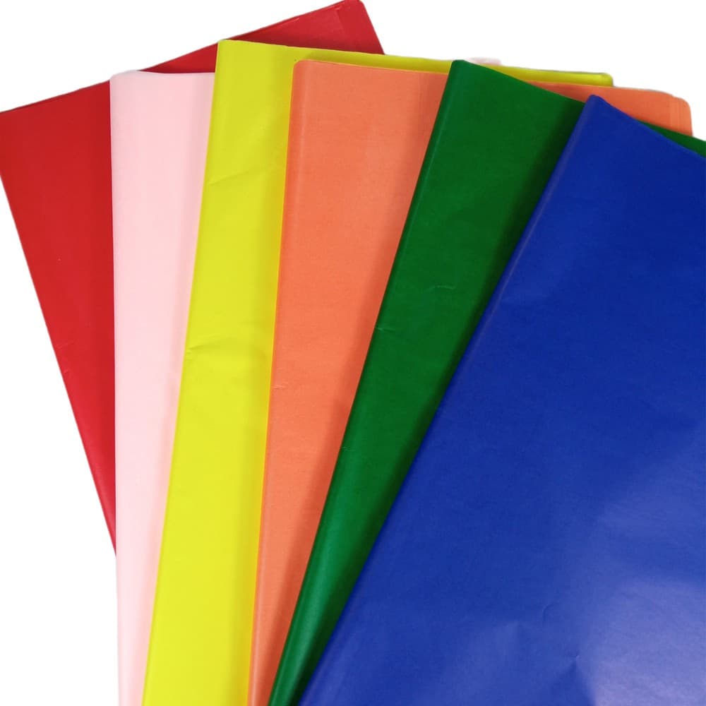 Papel de Seda Pct com 100 folhas Cores Sortidas