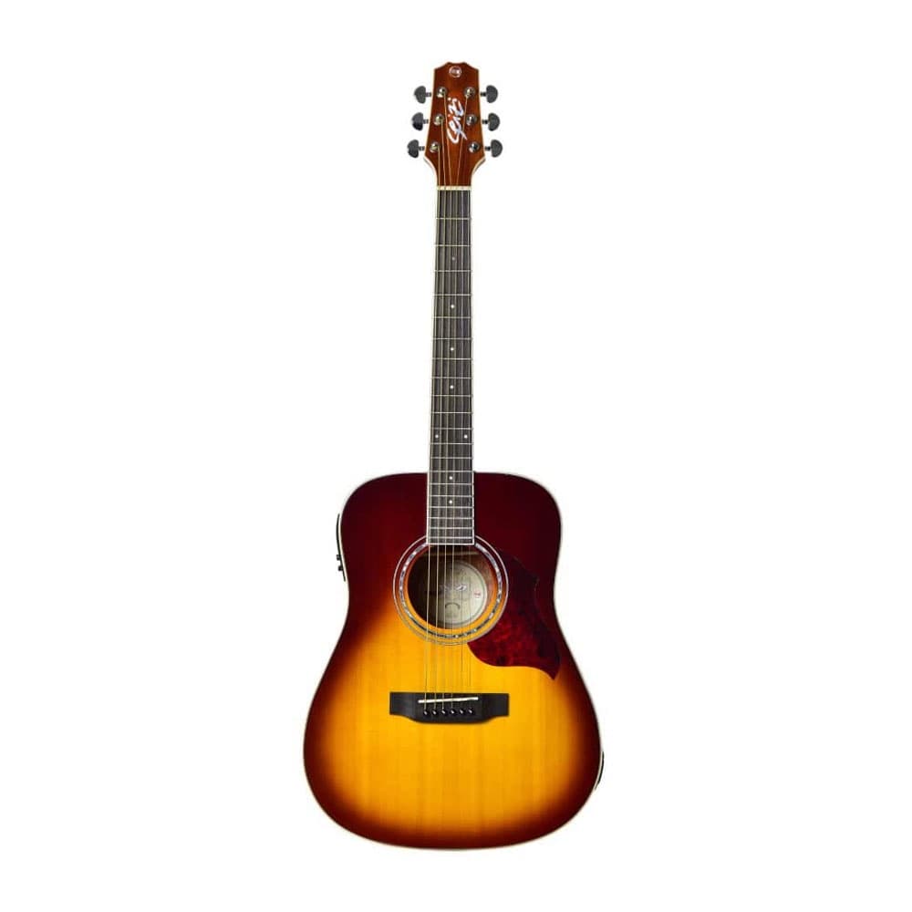 Violão Seizi Mini Tokyo Folk Elétrico Brown Burst Com Bag