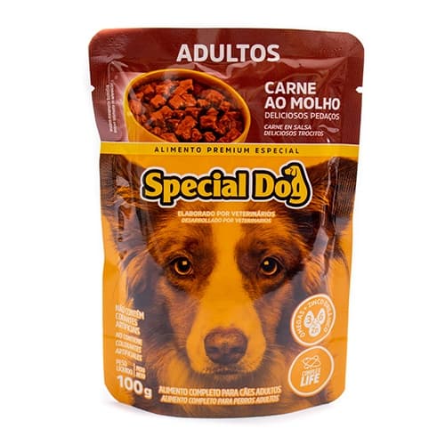 Ração Special Dog Sachê Adulto Carne Ao Molho 100g