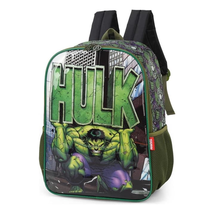 Mochila Costas Infantil Escolar Vingadores Avengers Escolar Hulk Luxcel