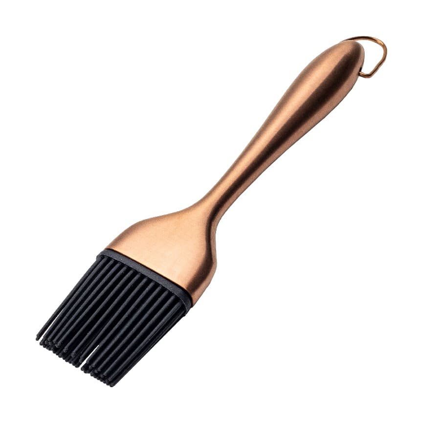 Pincel Culinário - Aço Inox - Rose Gold - 1 unidade - Cromus Linha Profissional Allonsy - Rizzo Confeitaria