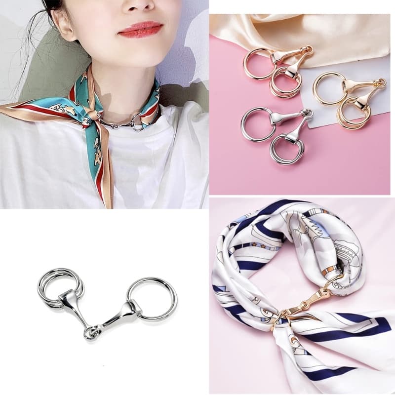 Blala Clipe De Lenço Exclusivo Com Broca De Cavalo Detalhando Xales Requintados Prendedor Broche Elegante Cachecol Cache