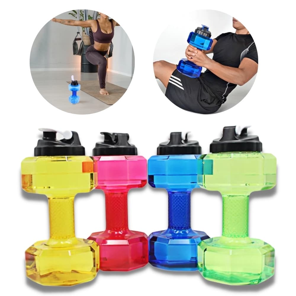 Garrafa Grande 2.2 L Halteres De Agua Livre Esportes