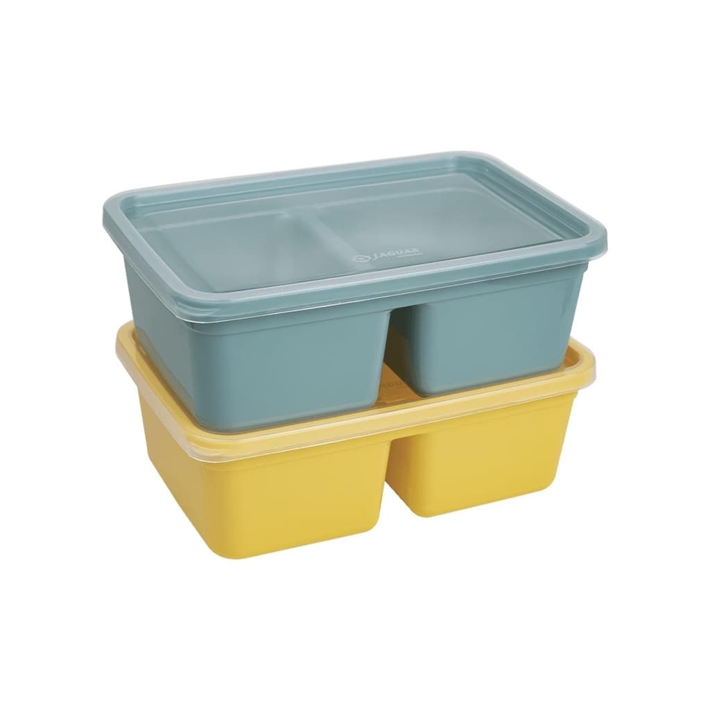 Conjunto de potes 2 peças bpa free multiuso duas divisória
