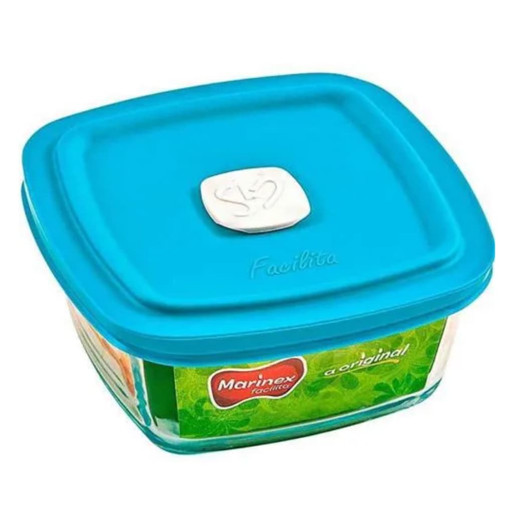 Pote Facilita Vap Marmita Marinex Vidro 300ML Cores Variadas