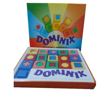 BRINQUEDO PEDAGOGO DOMINIX DOMINO INFANTIL