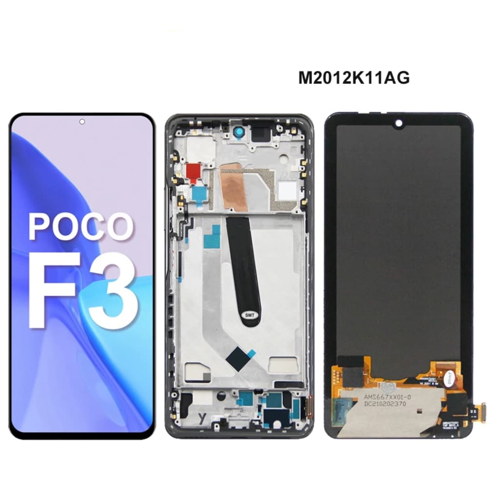 6.67" Super Amoled Para Xiaomi Poco F3&Poco F3 Pro&Poco F4&Mi 11i&Mi 11X Frontal Oled Tela Display