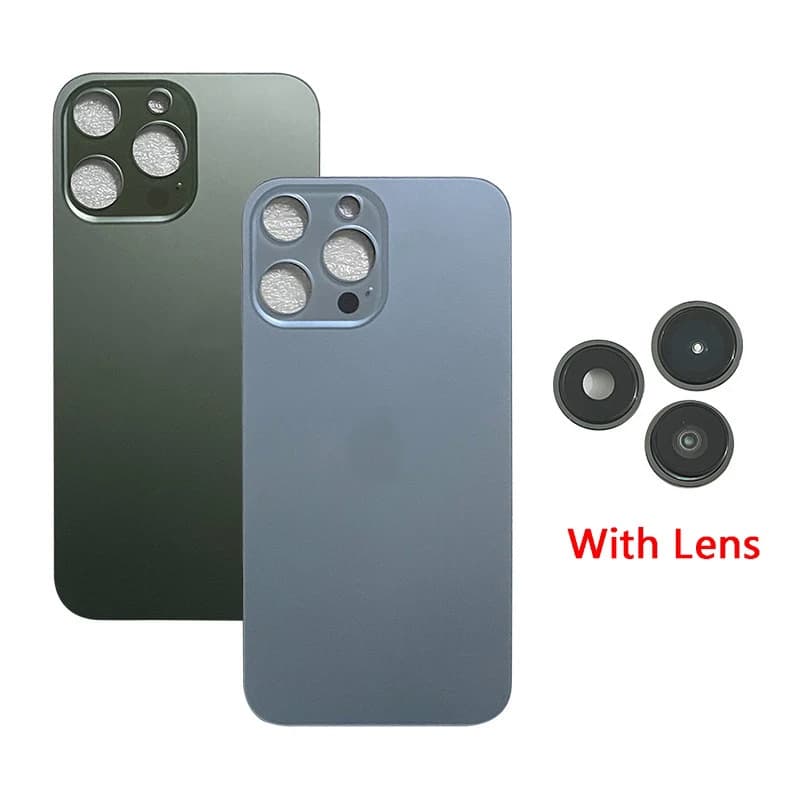 Diy para iPhone XR Retrofit 13 Pro tampa traseira Vidro Grande Buraco Câmera de Vidro Traseiro para XR a 14 Pro Peça De