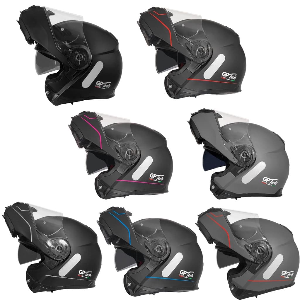 Capacete Moto GP Tech A118 SV Viseira interna Articulado