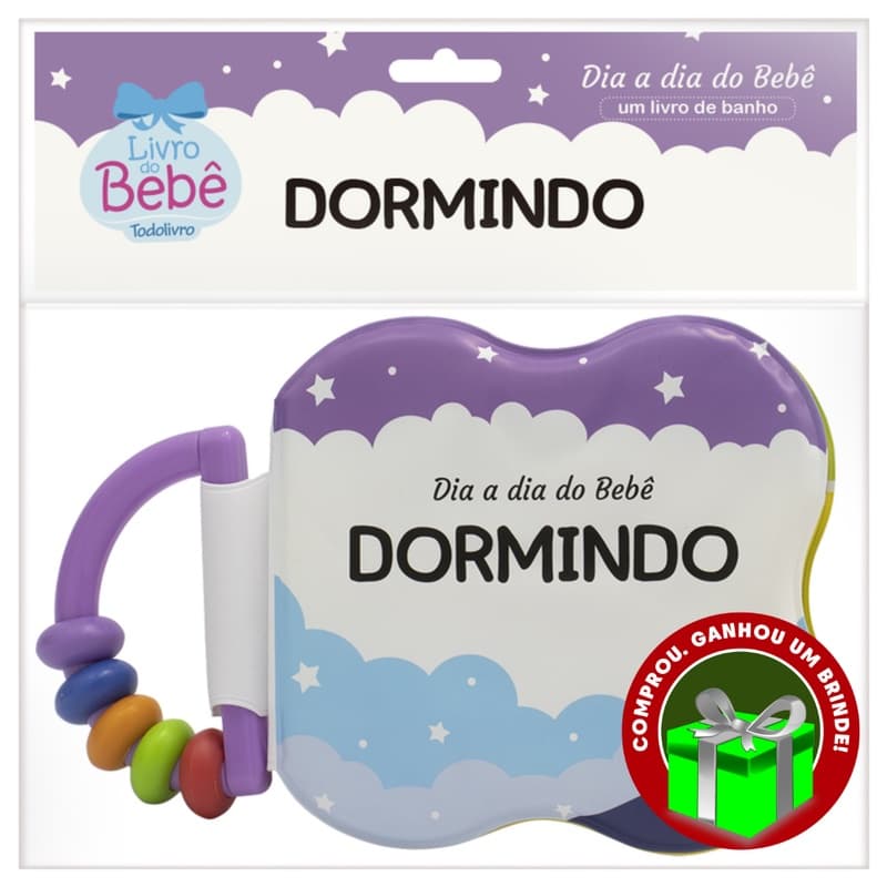 Livro Dia a dia do Bebê - Um Livro de Banho: Dormindo SBN Crianças Filhos Infantil Desenho História