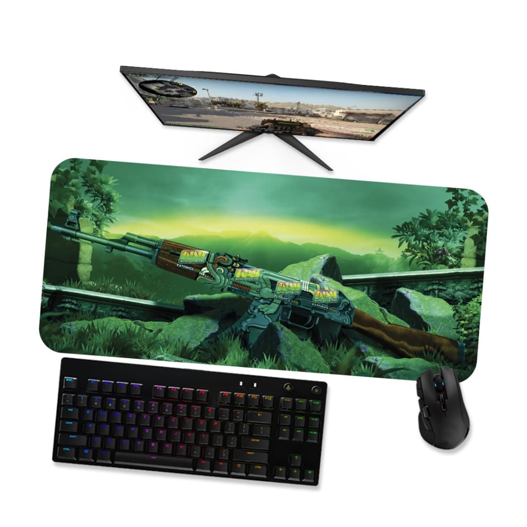 Mouse Pad Gamer Grande CSGO  AK 47 FIRE SERPENT 3 90x40 80x40 60x40 70x30 45x40