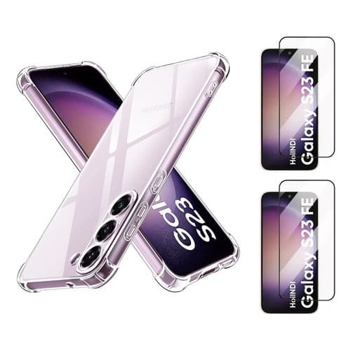 Capa Capinha Case + 2 Película 3d Para Samsung Galaxy S23 Fe