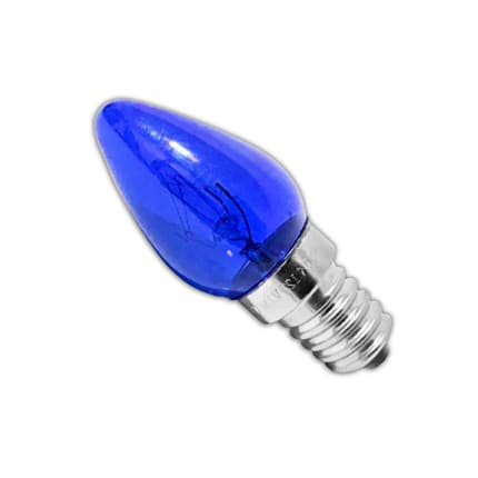 LAMPADA CHUPETA E14 7W 110V AZUL BRASFORT