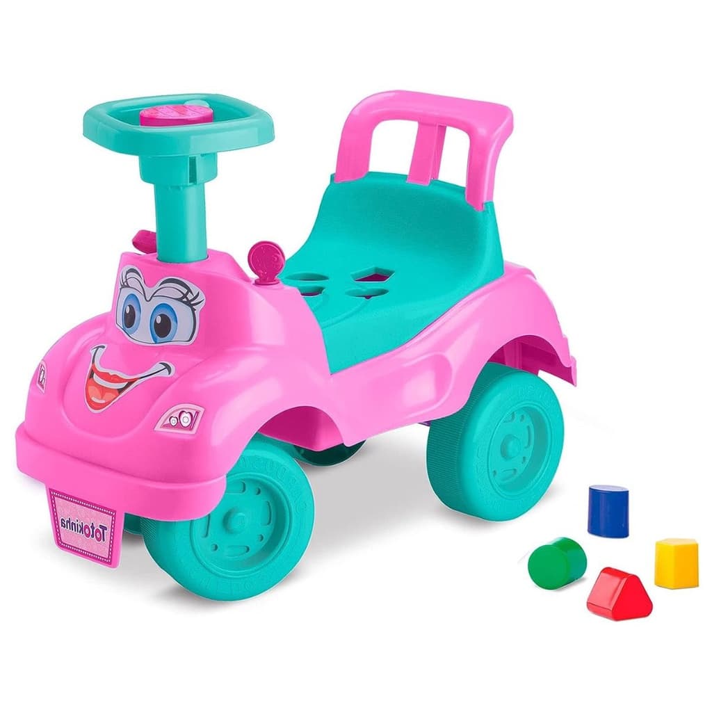 Totokinha Clássica Rosa Cardoso Toys Carrinho Infantil de Montaria com Formas 18 Meses