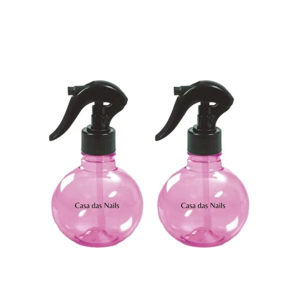 2 Pulverizador Borrifador mini bolinha 180ml - Rosa