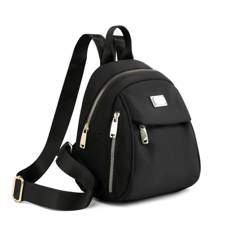 [SJB] Mochila preta à prova d'água, mochila pequena de tecido Oxford Crossbody, bolsa feminina Casual, Mini mochila, YZ