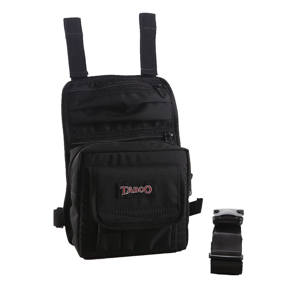 Bolsa de perna Cartucheira de Cordura com Cinto - CT10 - Preta