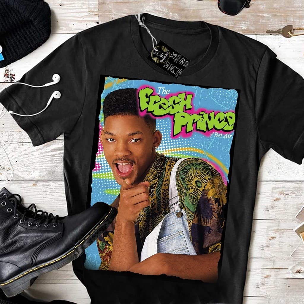 Camiseta   Will Smith Um Maluco No Pedaço Camisa personalizada estampada básica algodão vintage divertida de banda top
